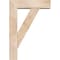 Ekena Millwork Traditional Block Smooth Bracket w/ Offset Brace, Douglas Fir, 5 1/2"W x 18"D x 26"H BKT0604X18X26TRA05SDF - alternate 3